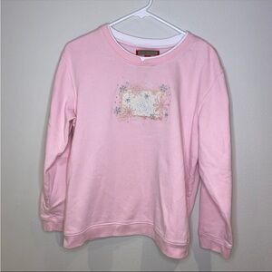 Vintage Holiday Traditions Pink Grandma Snowflake Sweatshirt‎ Size L